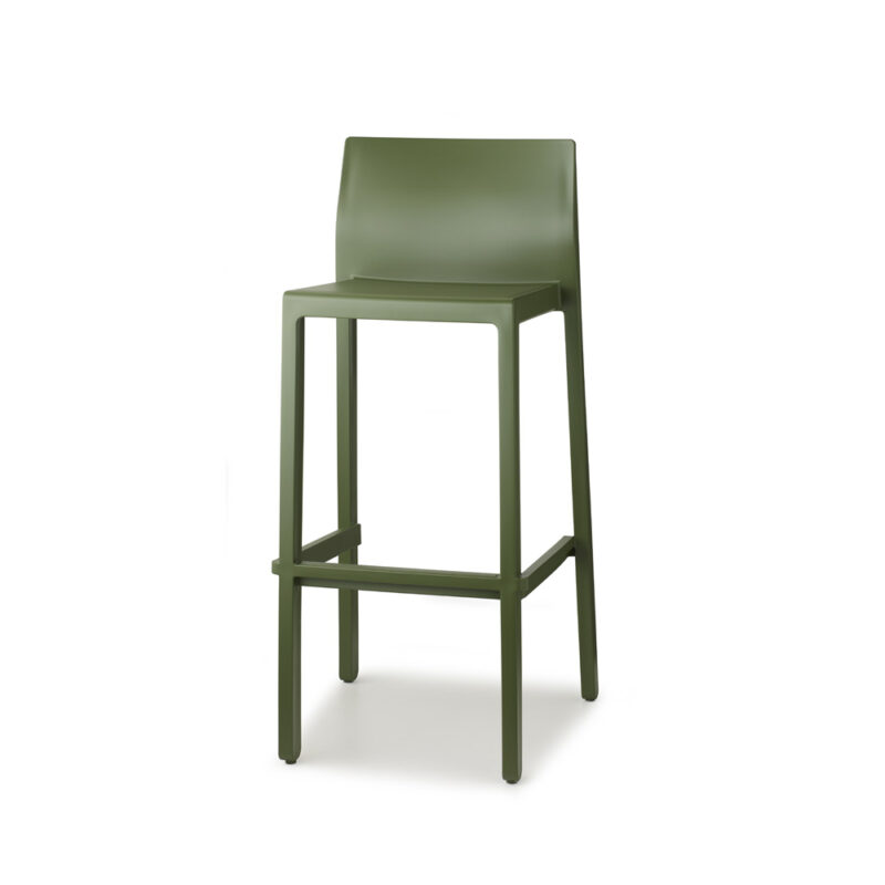 sgabello bar colore verde oliva scab design