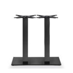 Tiffany Base Rettangolare Doppia Colonna Quadrata h.109 (80×80) Ghisa e Acciaio Scab Design BASI E PIANI TAVOLI