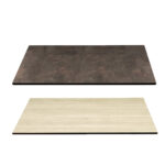 Piano Laminato Tondo Con Bordo Ottonato Scab Design BASI E PIANI TAVOLI