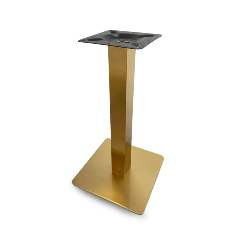 Jamie Base Quadrata (Tubo 8x8) Oro h.72 Acciaio Vacchetti