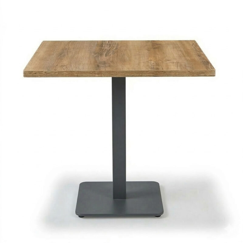Tavolo 70x70 Completo di Base e Piano in Legno VINTAGE WOOD
