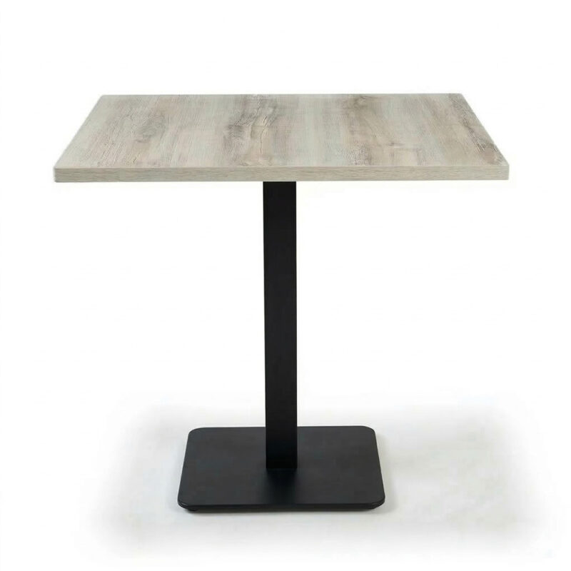 Tavolo 70x70 Completo di Base e Piano in Legno WHITE WOOD