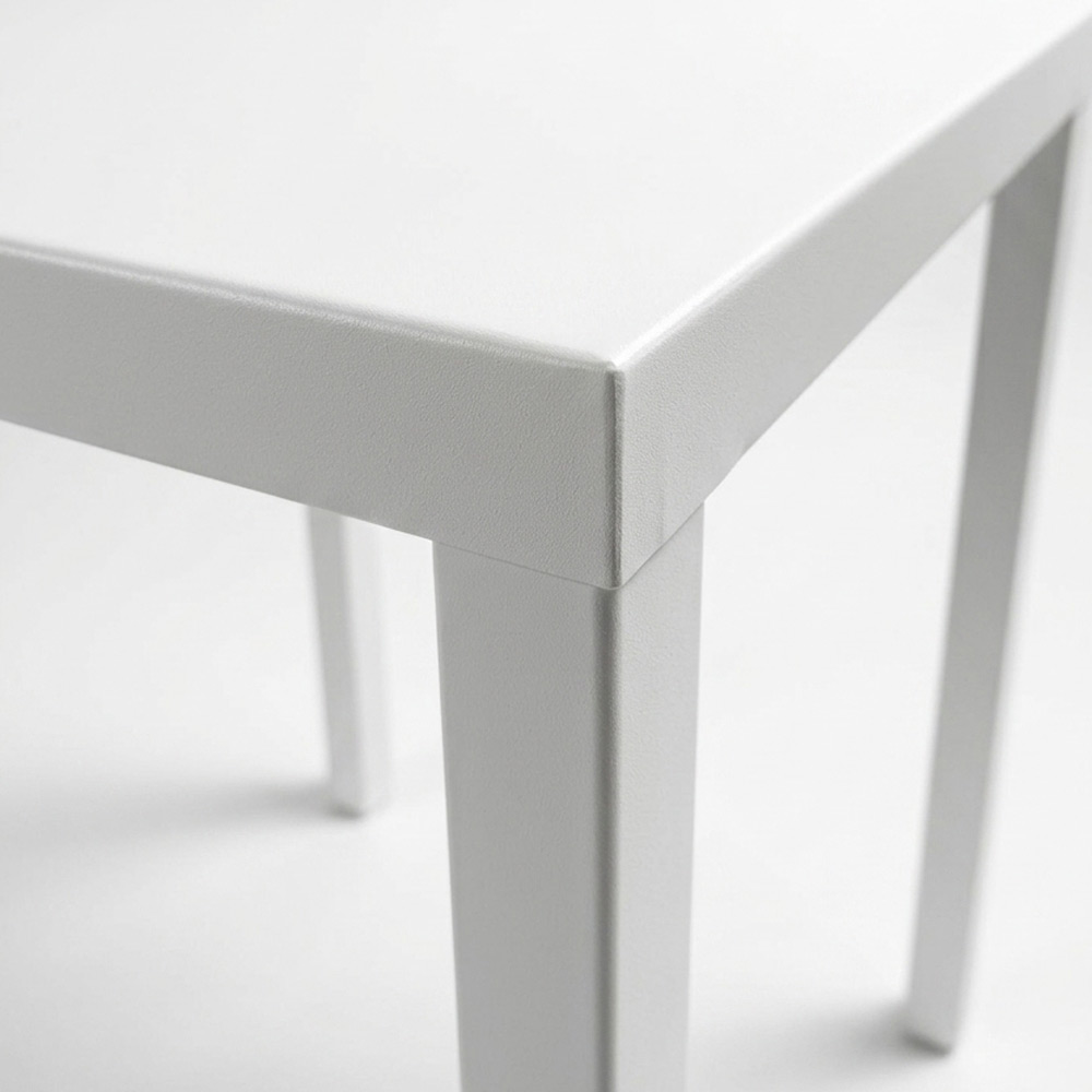 Adaptor Tavolo Acciaio Alto h.110cm - 60x60cm (bianco, antracite, tortora) - immagine 2