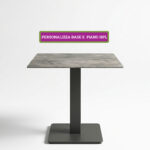 Tavolo 60×60 Completo di Base TROFEO BIANCA e Piano HPL BASI E PIANI TAVOLI
