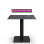 Tavolo 80×80 Completo di Base Antracite/Tortora e Piano HPL BASI E PIANI TAVOLI