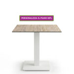 Tavolo 60×60 Completo di Base TROFEO BIANCA e Piano HPL BASI E PIANI TAVOLI